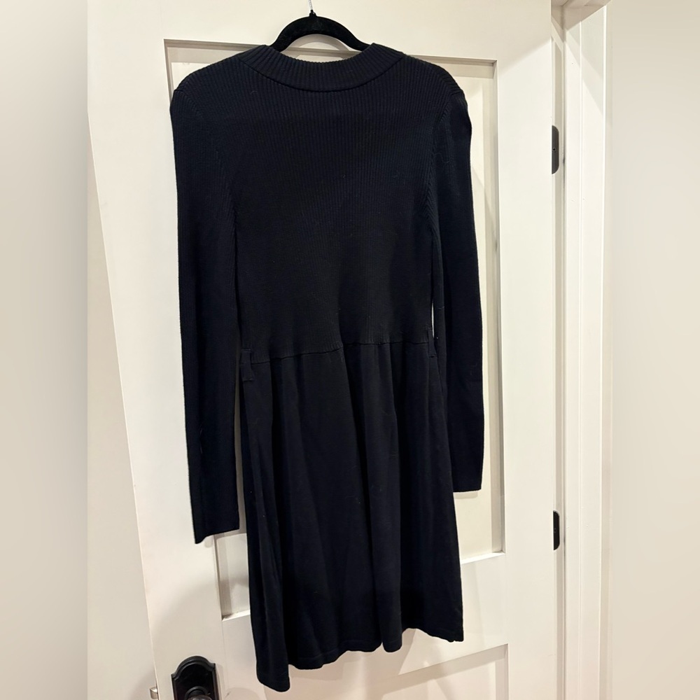 Free people Classic Black Long Sleeve Knit Dress - Picture 2 of 3